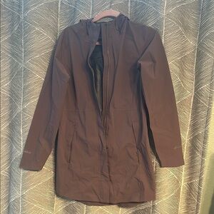 Eddie Bauer Purple Hooded Raincoat